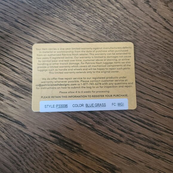 Patricia Nash Blue-Grass Shoulder Handbag - Picture 6 of 12